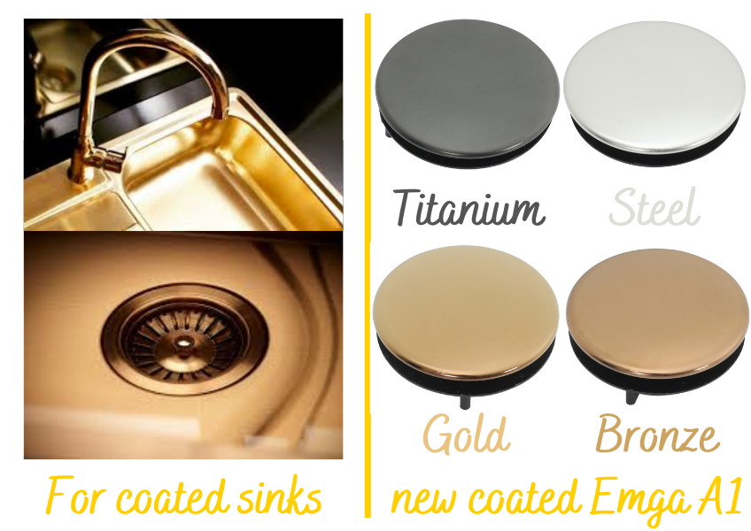 For coated sinks